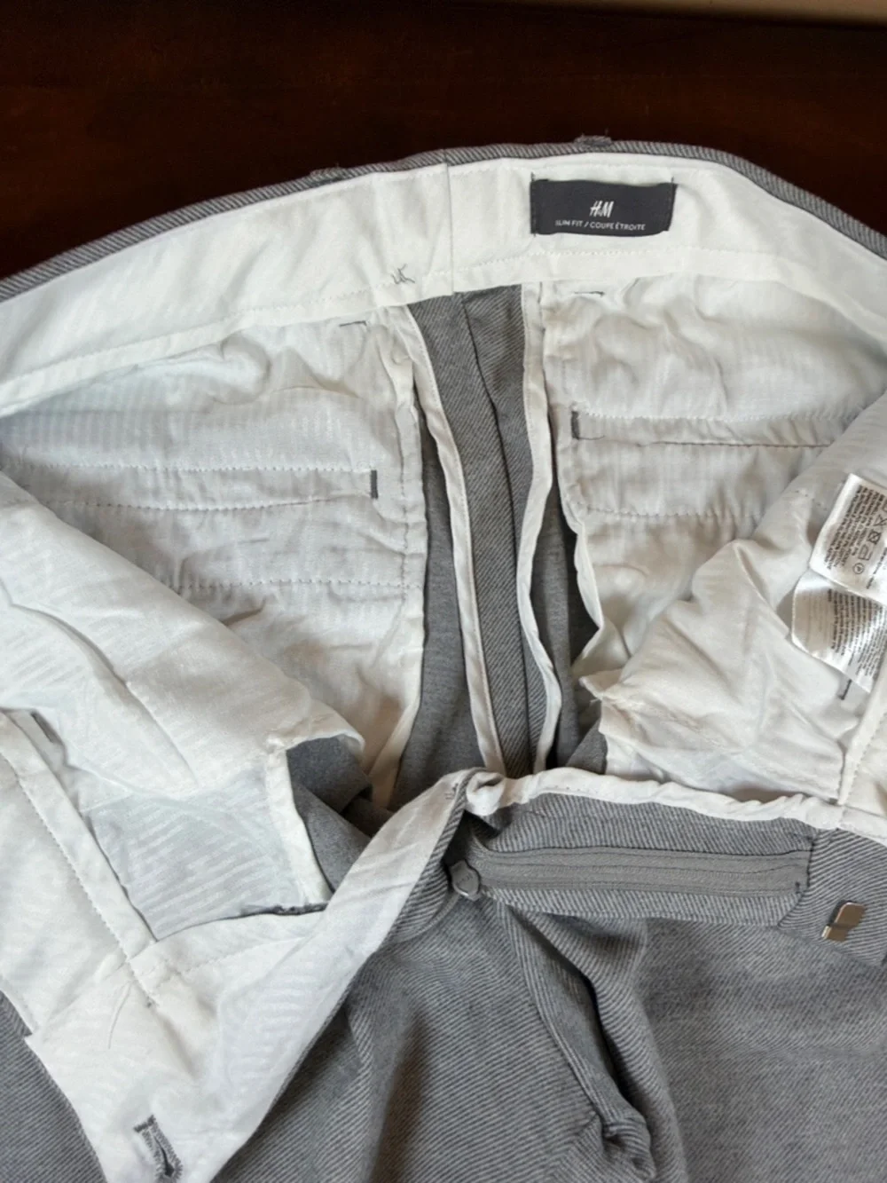 H&M Light‎ Gray Flat-Front Men’s Shorts